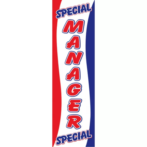 Manager Special Drape Flag design