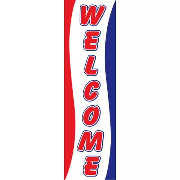 Welcome Drape Flag design