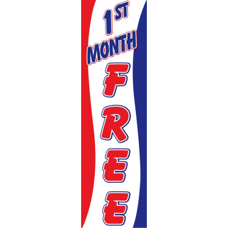 1st Month Free Drape Flag