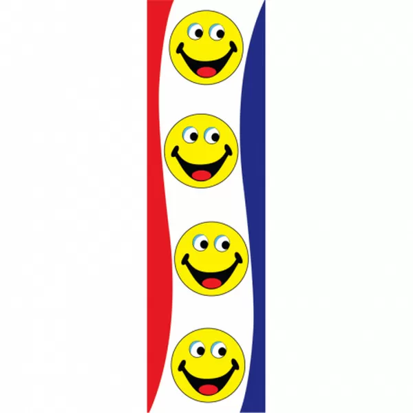 Happy Face Drape Flag design