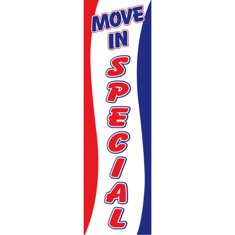 Move In Special Drape Flag