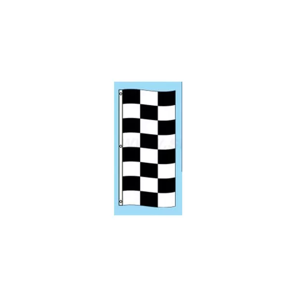 Black and White Checkered Drape Flag design