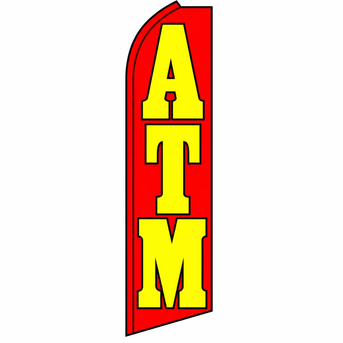 ATM Swooper Flag Kit Red with the pictured flag design