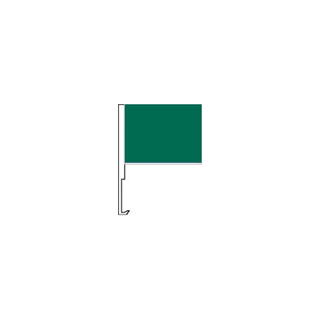 Dark Green Clip-On Car Flag. Qty 6