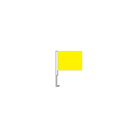Yellow Clip-On Car Flag. Qty 6