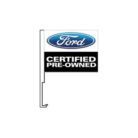 Ford Certified Pre Owend Clip-On Car Flag. Qty 6