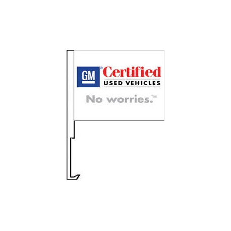 GM Certified Used Vehicles Clip-On Car Flag. Qty 6