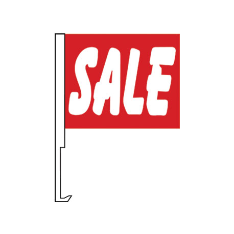 Sale Clip-On Car Flag. Qty 6