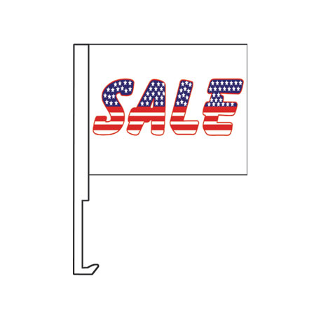 Sale (American) Clip-On Car Flag. Qty 6