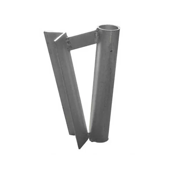 Angled corner mount bracket for a feather flagpole