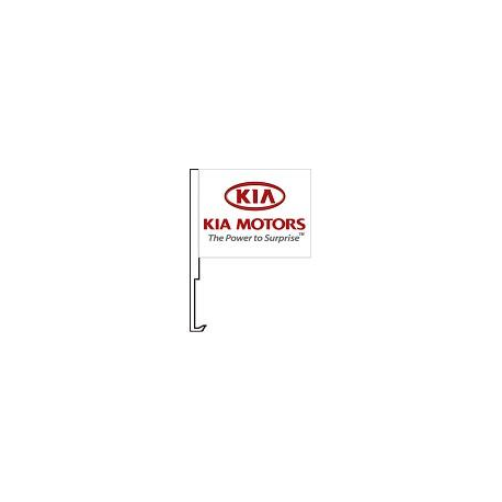 Kia Motors Clip-On Car Flag. Qty 6