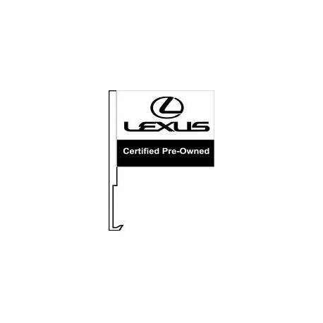 Lexus Certified Pre Owned Clip-On Car Flag. Qty 6
