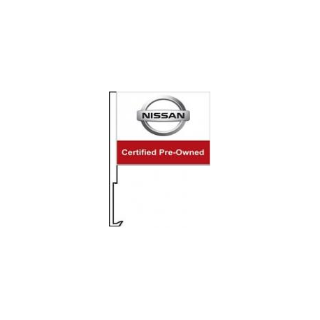 Nissan Certified Pre Owned Clip-On Car Flag. Qty 6