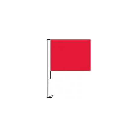 Red Clip-On Car Flag. Qty 6