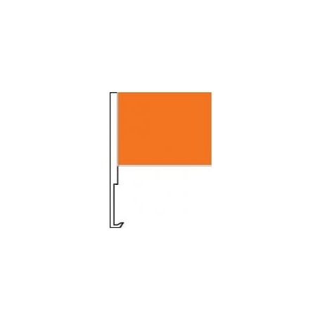 Orange Clip-On Car Flag. Qty 6