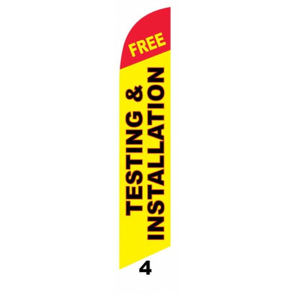Live Testing Flags free testing and installation flag kit
