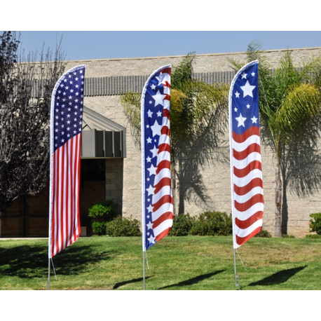 Patriotic Feather Flags