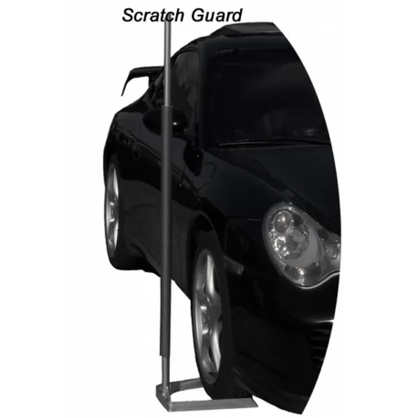 Fender scratch guard for use with a wheel base flagpole holder