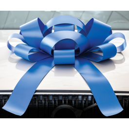 Giant Blue Magnetic Car Bow - Large 30 inch Size