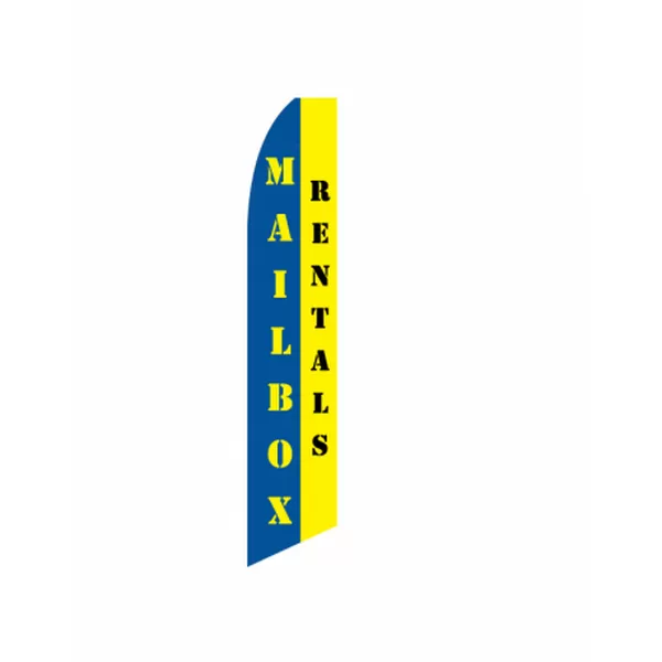 Custom Mailbox Rental Feather Flag Kit