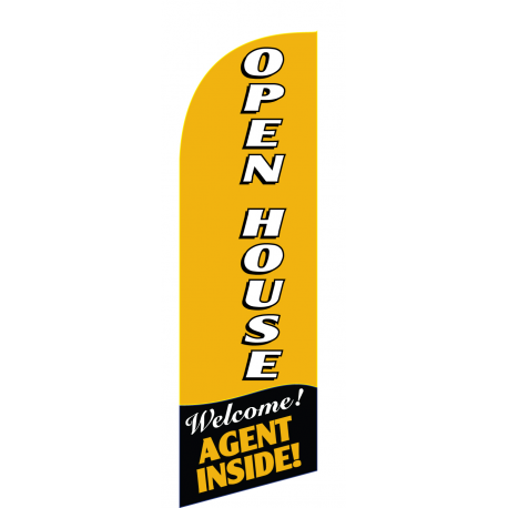 Open House Flag Kit Gold With Pole And Spike Sre-9036