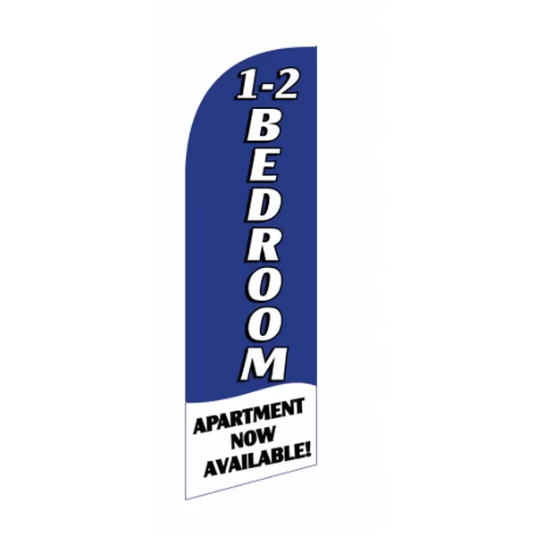 Blue 1-2 Bedroom 6 ft feather flag