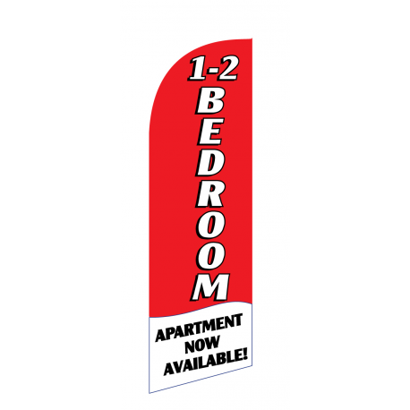 1 - 2 Bedroom Flag Kit Red With Pole And Spike Sre-9010