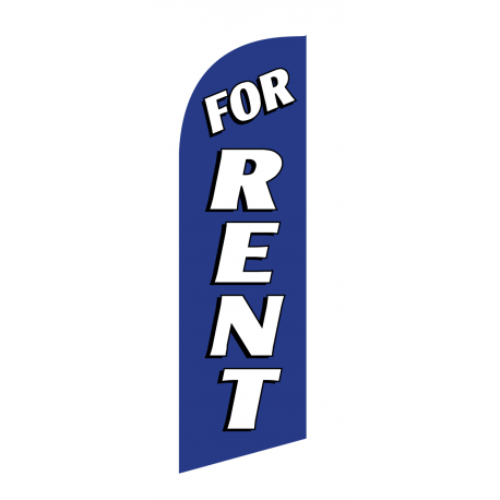 For Rent Flag Kit Blue With Pole And Spike Sre-9015