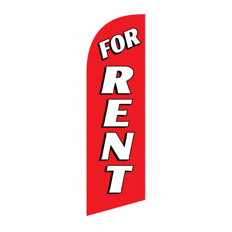 For Rent Flag Kit Red With Pole And Spike Sre-9016