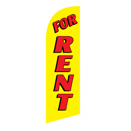 For Rent Flag Kit Yellow With Pole And Spike Sre-9017