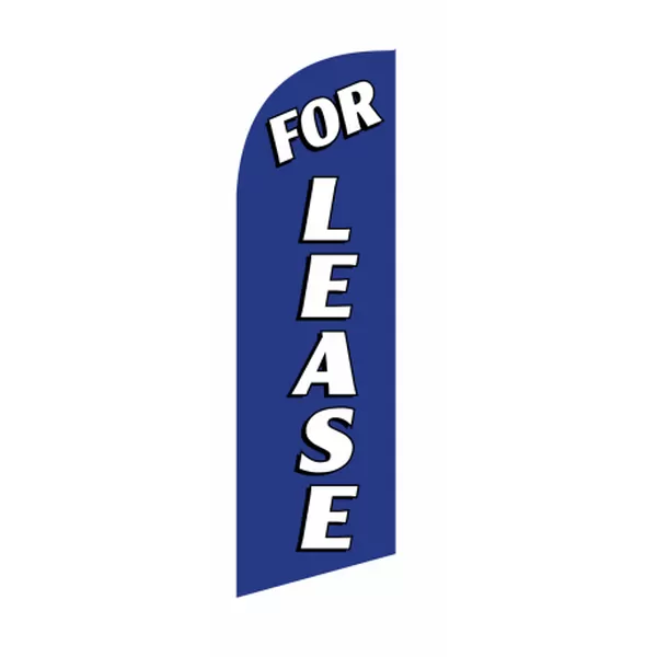 Blue For Lease 6 ft feather flag