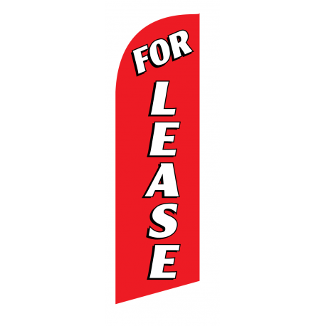 For Lease Flag Kit Red With Pole And Spike Sre-9019