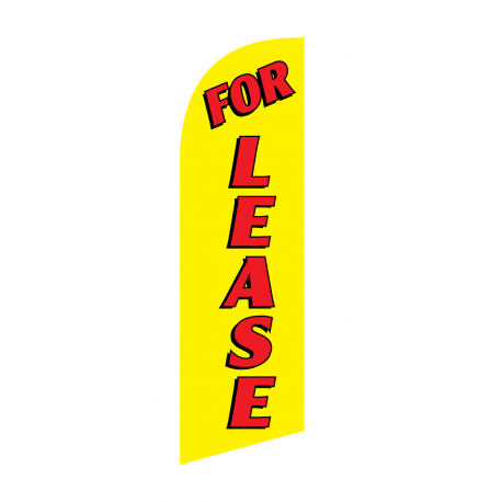For Lease Flag Kit Yellow With Pole And Spike Sre-9020