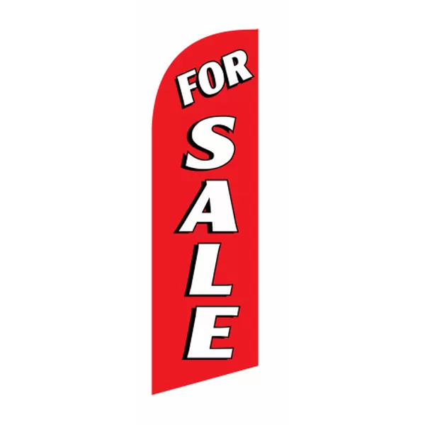 Red For Sale 6 ft feather flag