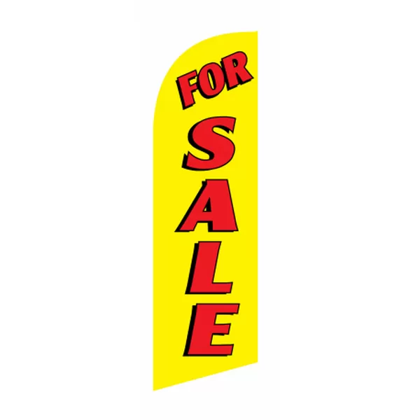 Yellow For Sale 6 ft feather flag