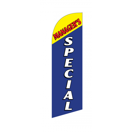 Managers Special Flag Kit Blue With Pole And Spike Sre-9027
