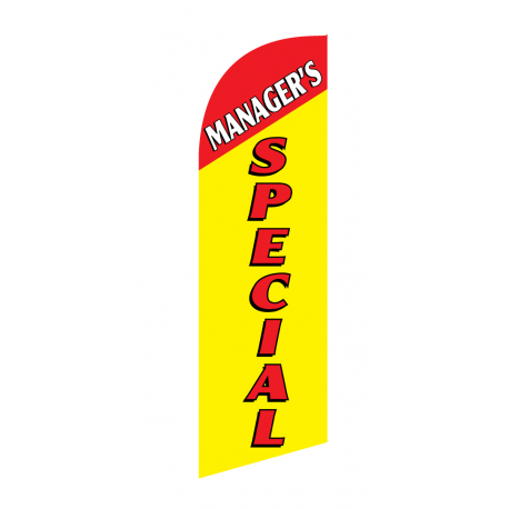 Managers Special Flag Kit Yellow With Pole And Spike Sre-9029