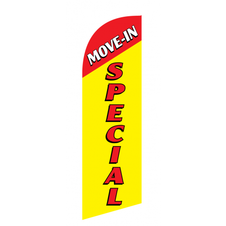 Move In Special Flag Kit Yellow With Pole And Spike Sre-9032