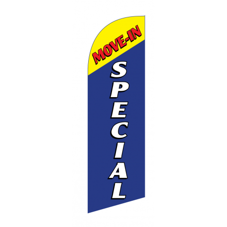Move In Special Flag Kit Blue With Pole And Spike Sre-9030