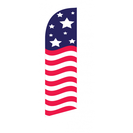 American Gloryl Flag Kit Horizontal With Pole And Spike Sre-9034