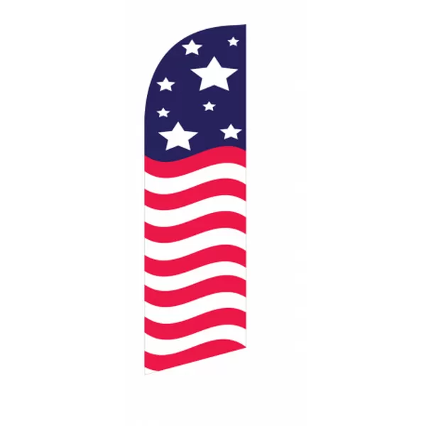 American Glory Horizontal 6 ft feather flag