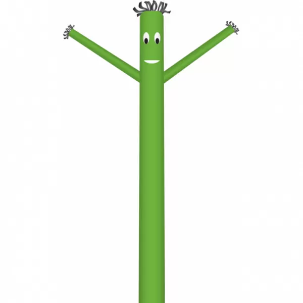Lime Green Wind-Wiggler inflatable tube man with moving arms