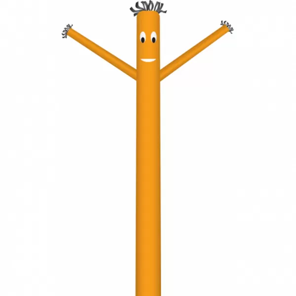 Orange Wind-Wiggler inflatable tube man with moving arms