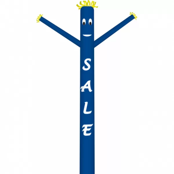Blue Wind-Wiggler inflatable tube man with SALE message