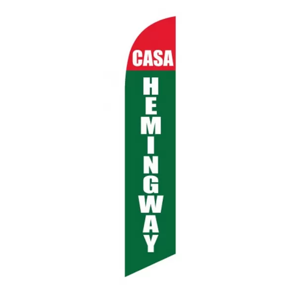 casa hemingway custom feather flag