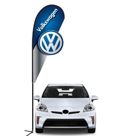 Volkswagon 3D Double-sided Teardrop Flag Kit #969