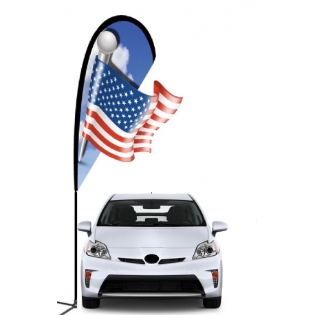 American 3D Double-sided Teardrop Flag Kit #969