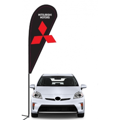 Mitsubishi 3D Double-sided Teardrop Flag Kit #969