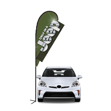 Jeep 3D Double-sided Teardrop Flag Kit #969