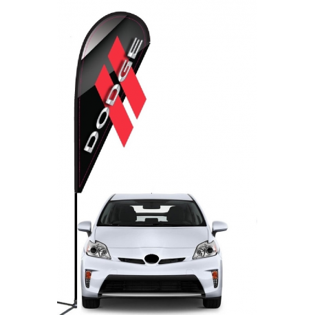 Dodge 3D Double-sided Teardrop Flag Kit #969